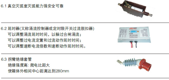 ZW20A-12型戶外高壓交流真空斷路器主要元件圖