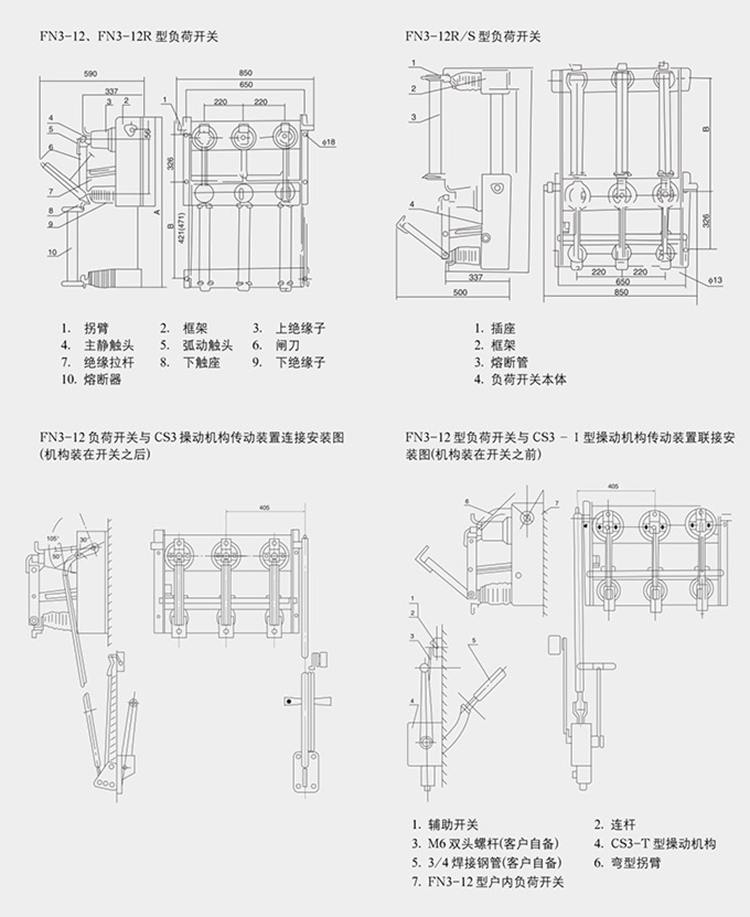 六氟化硫負荷開關(guān)產(chǎn)品結(jié)構(gòu)