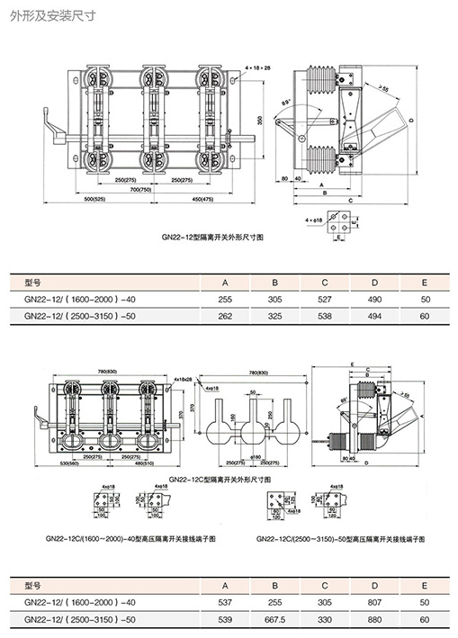 型戶內(nèi)高壓隔離開關