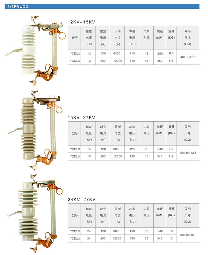 跌落式熔斷器產(chǎn)品型號6