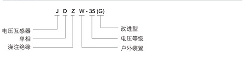 電壓互感器型號(hào)含義