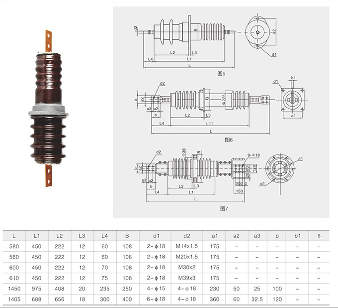 高壓復(fù)合絕緣子尺寸規(guī)格